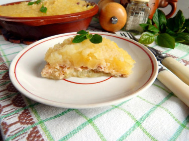 Minced fish casserole