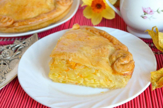 Closed potato pie