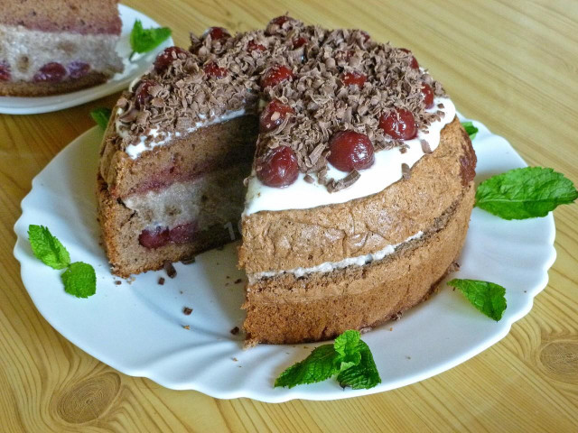 Chocolate cherry cake