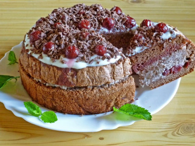 Chocolate cherry cake