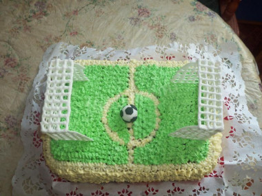 Football Field cake