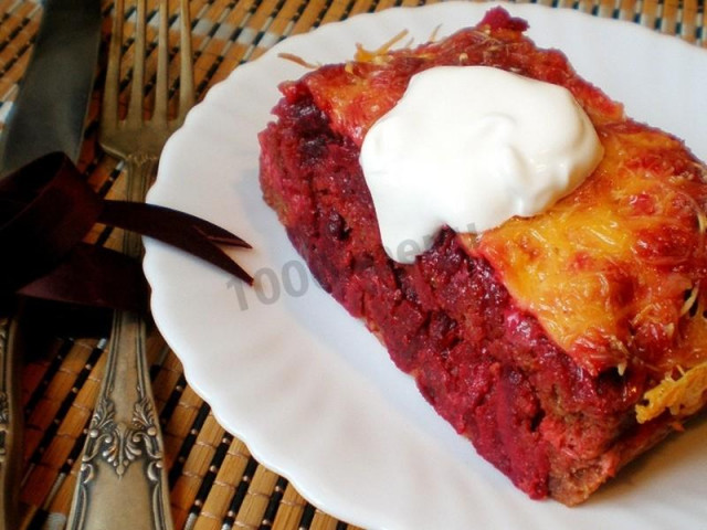 Beetroot casserole