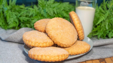 Shortbread cookies with cinnamon