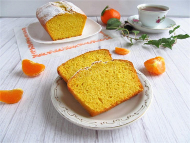 Tangerine cupcake with citrus peel