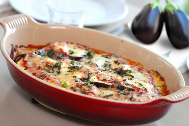 Lasagna with eggplant