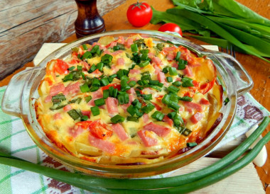 Potato quiche