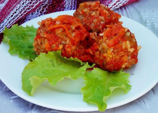 Lazy pepper with rice and minced meat