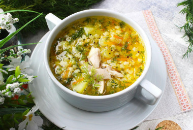 Chicken soup with stars