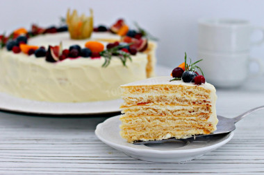 Milk Girl cake with mascarpone cream