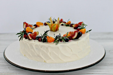 Milk Girl cake with mascarpone cream