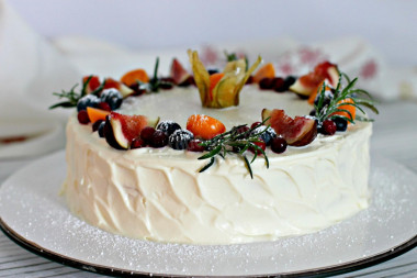 Milk Girl cake with mascarpone cream