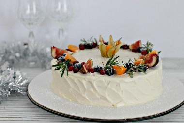 Milk Girl cake with mascarpone cream