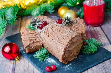 Christmas Log Cake