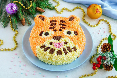 Sponge Tiger Cake