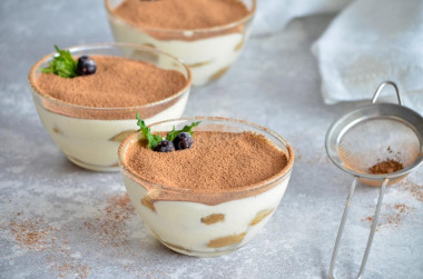 Tiramisu without mascarpone