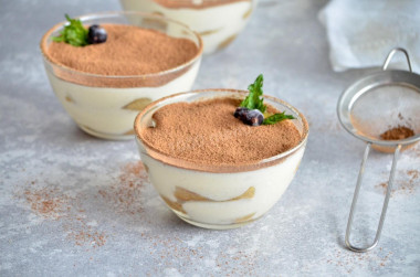 Tiramisu without mascarpone