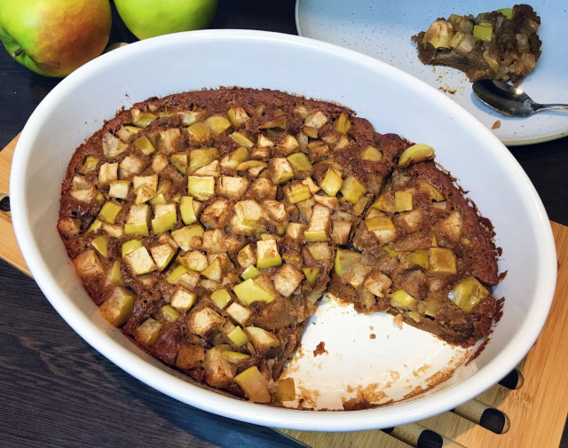 Buckwheat flour apple cobbler