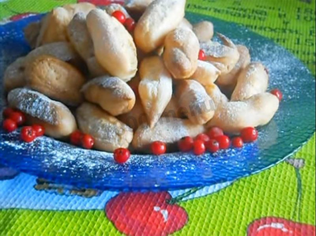 Custard cookies on water