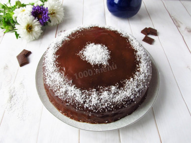 Bounty Cake coconut chocolate sponge cake