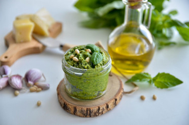 Classic Pesto sauce with basil