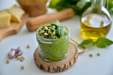 Classic Pesto sauce with basil