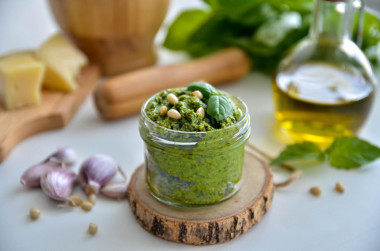 Classic Pesto sauce with basil