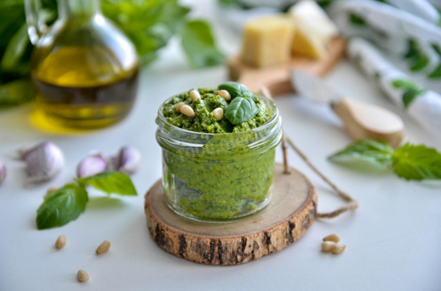 Classic Pesto sauce with basil