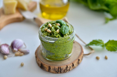 Classic Pesto sauce with basil