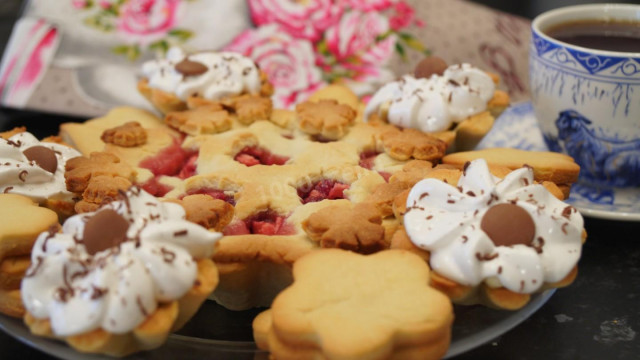 Delicious shortbread pastry