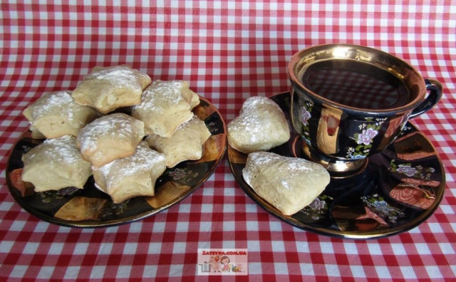 Soft cookies with cocoa on sour cream