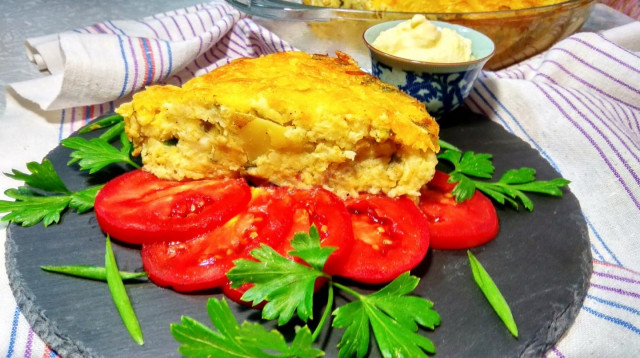 Cauliflower and potato vegetable casserole