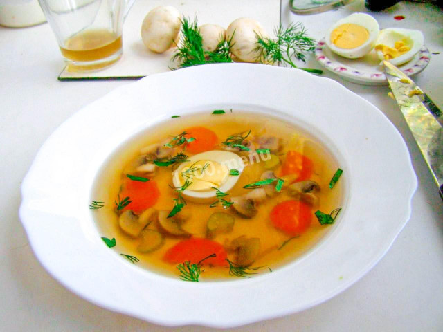 Mushroom broth