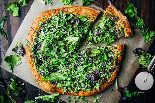 Green Goddess Pizza