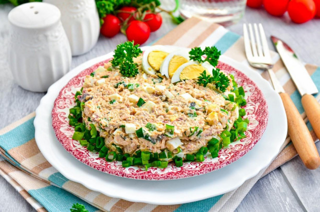 Canned salmon salad