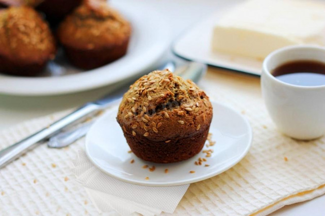 Muffins with rye bran