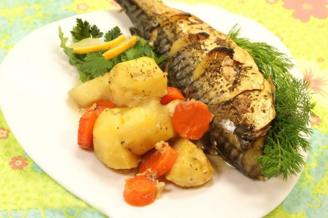 Mackerel baked