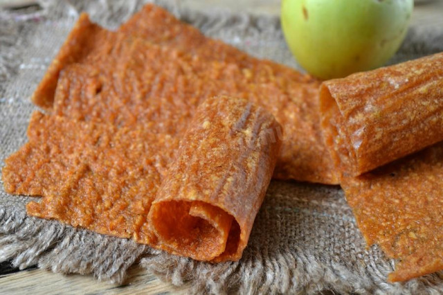 Pastille of apples without sugar