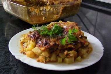 Moussaka with zucchini