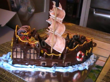 Pirate Ship Cake