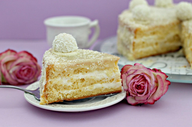 Raffaello cake with mascarpone