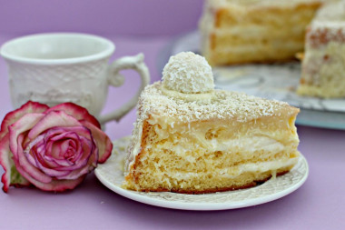 Raffaello cake with mascarpone