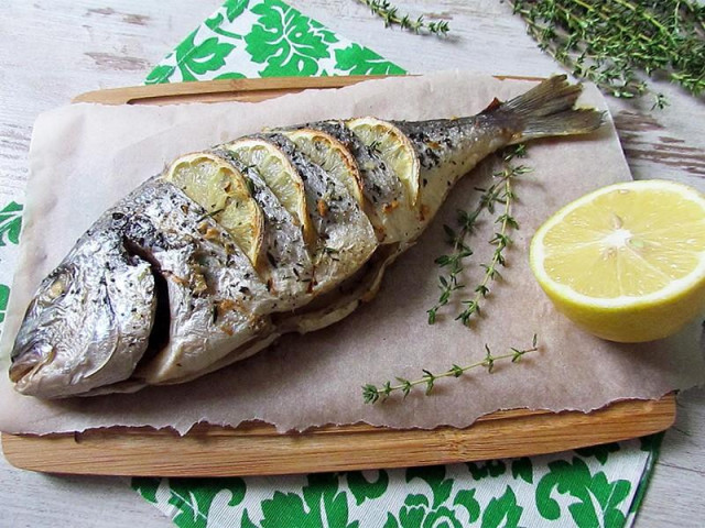 Baked dorada