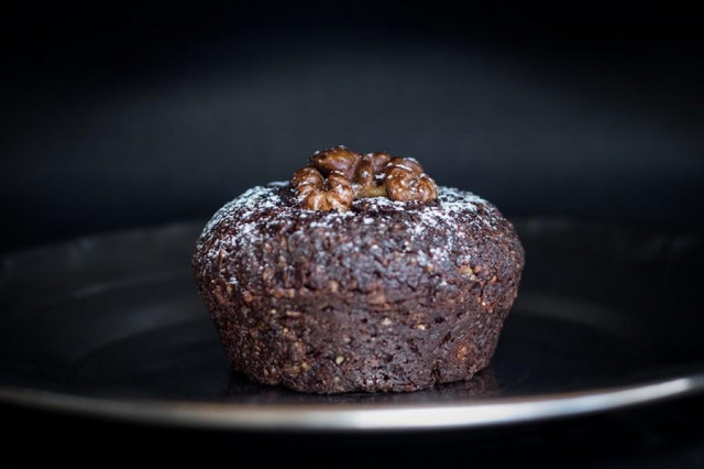 Cupcake with carob