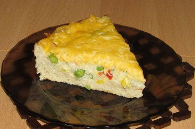 Chicken pie with Hawaiian mixture