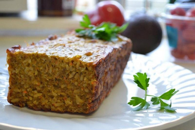 Casserole with chicken and brown brown rice