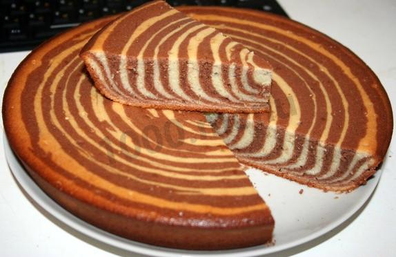 Zebra Sponge Cake