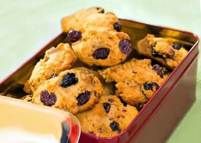 Dried cherry cookies