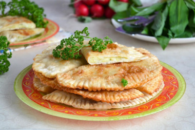 Chebureks with potatoes