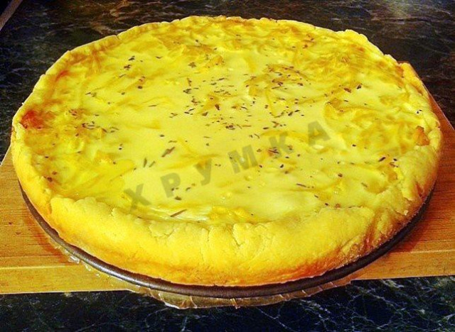 Shortbread onion pie