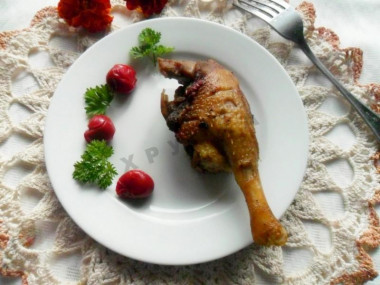 Duck with cherry